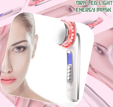 Led light facial massager