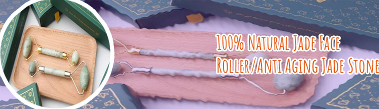 Natural jade face roller