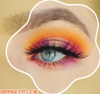 Orange eyeshadow