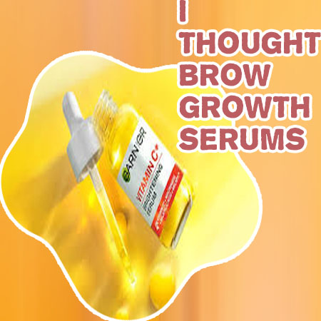 Eyebrow serum before and after