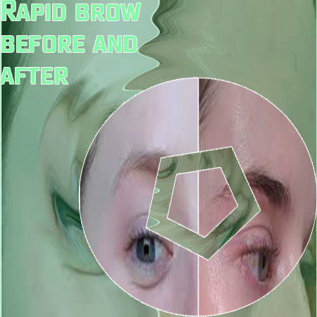 Rapid brow serum before and after